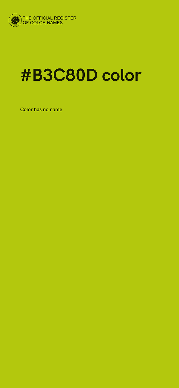 #B3C80D color image