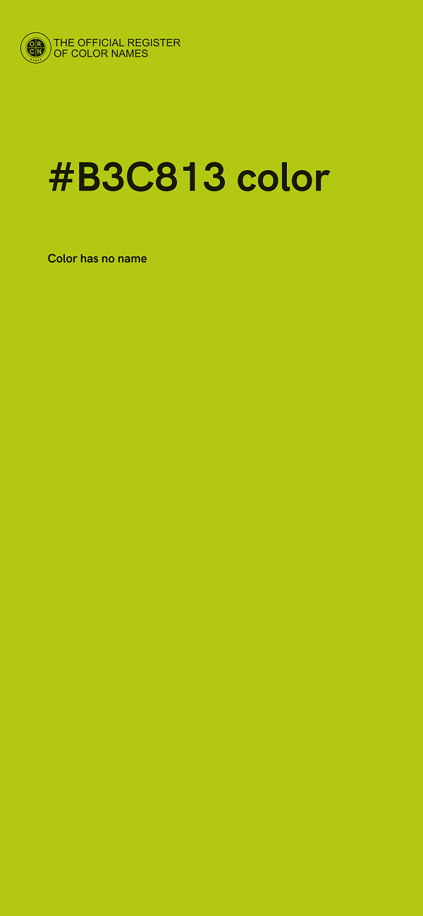 #B3C813 color image