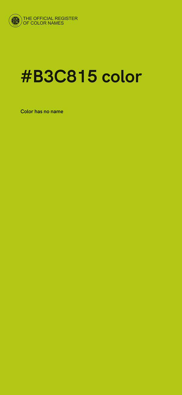 #B3C815 color image