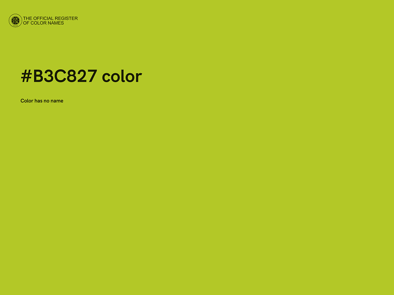 #B3C827 color image