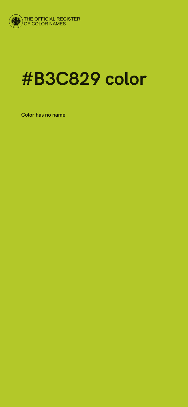 #B3C829 color image