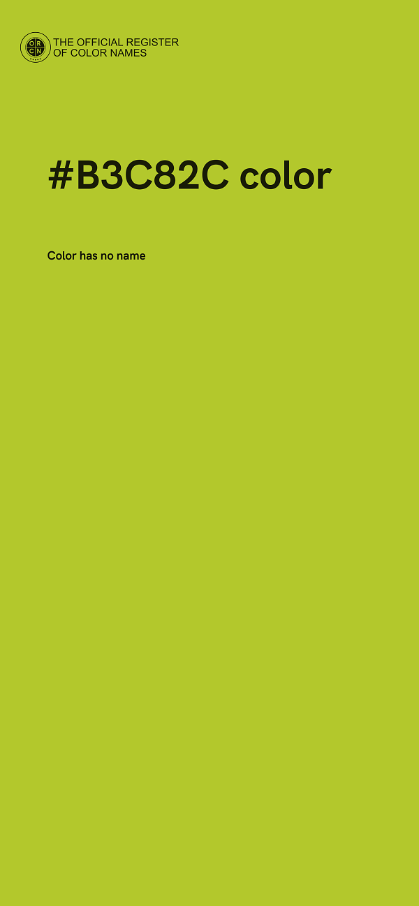 #B3C82C color image