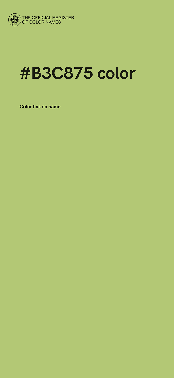 #B3C875 color image