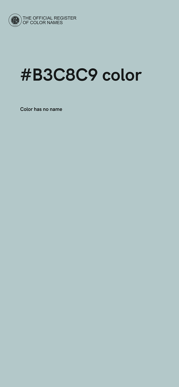 #B3C8C9 color image