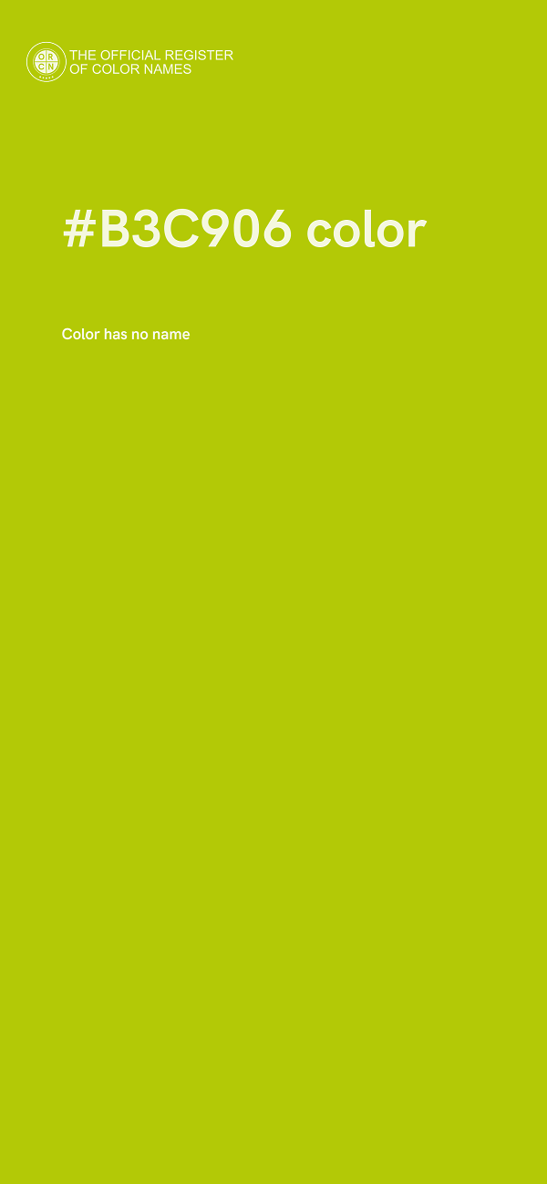 #B3C906 color image