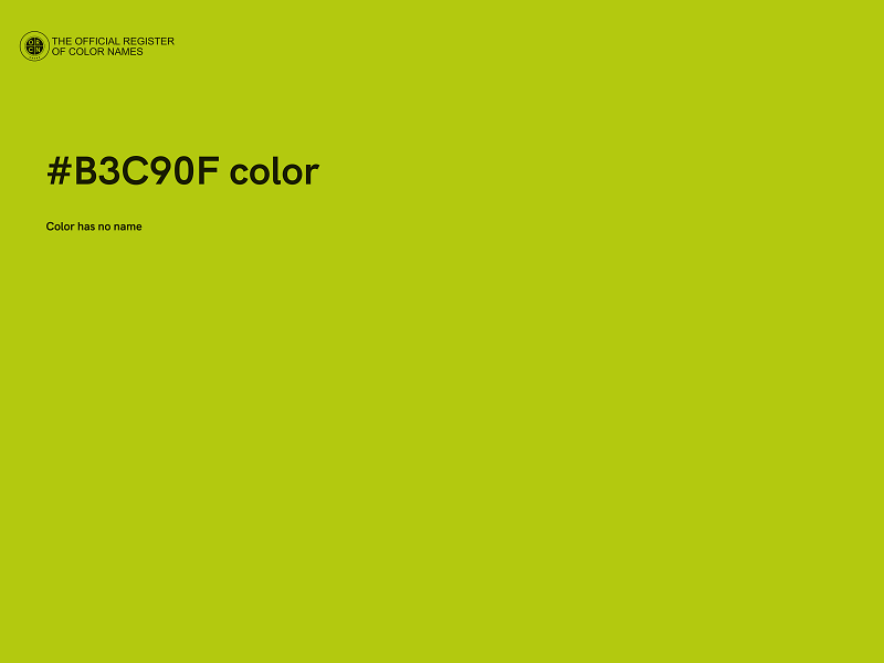 #B3C90F color image