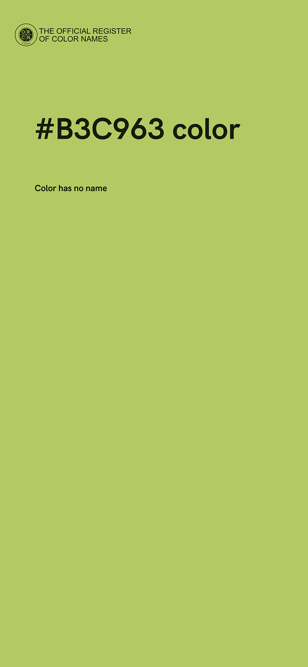 #B3C963 color image