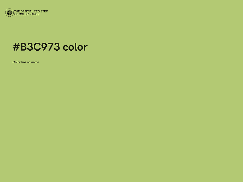 #B3C973 color image