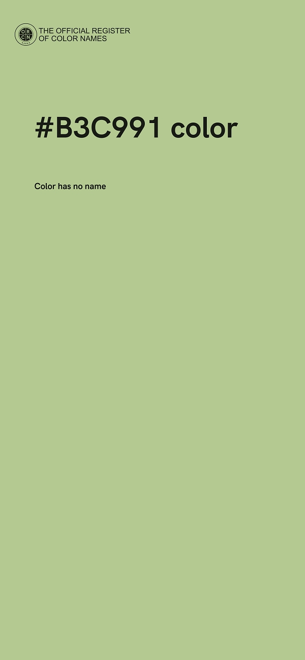 #B3C991 color image
