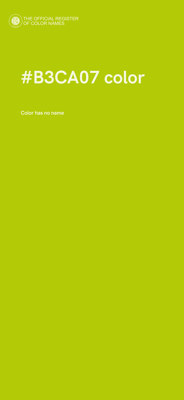 #B3CA07 color image