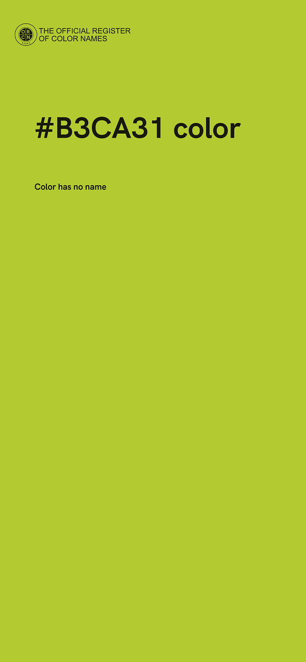 #B3CA31 color image