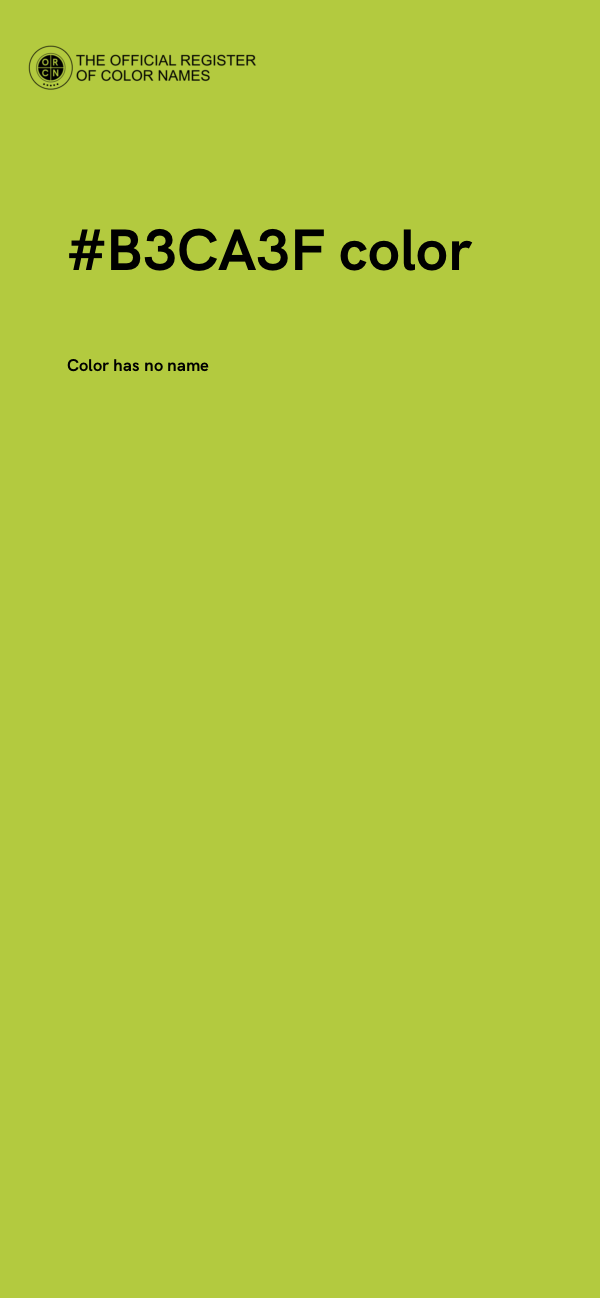#B3CA3F color image