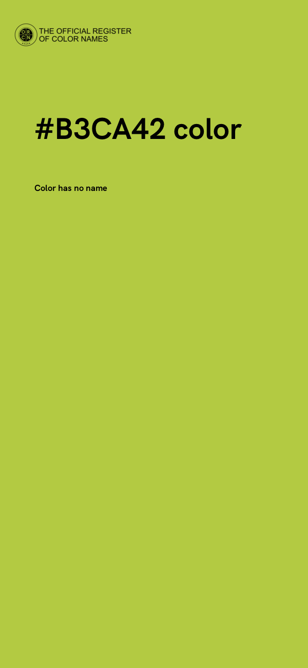#B3CA42 color image