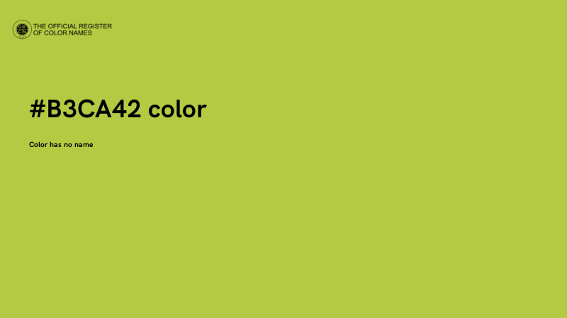#B3CA42 color image