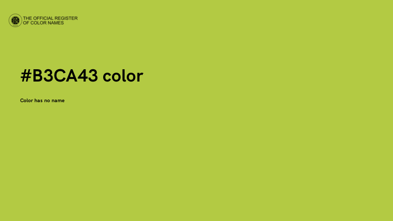 #B3CA43 color image