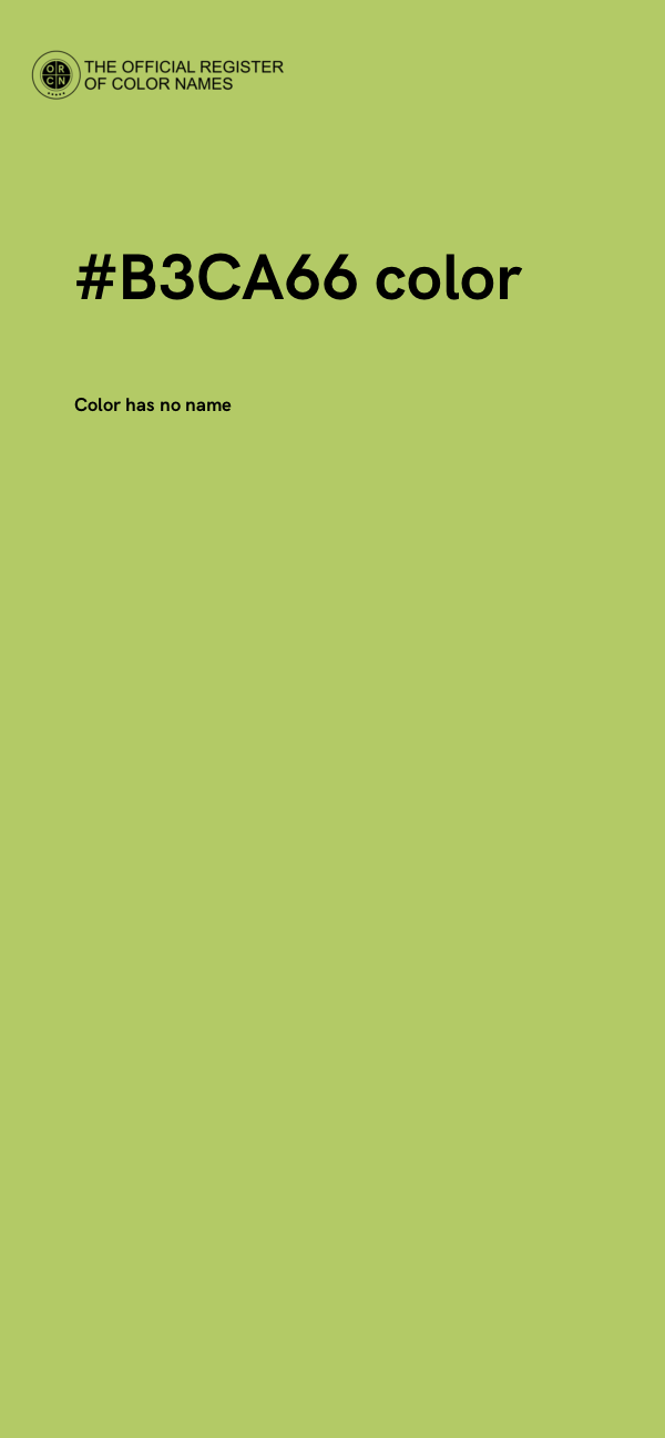 #B3CA66 color image