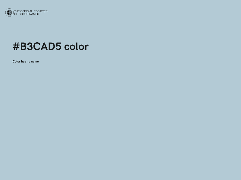 #B3CAD5 color image