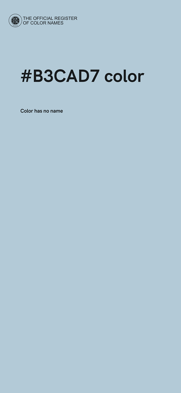 #B3CAD7 color image