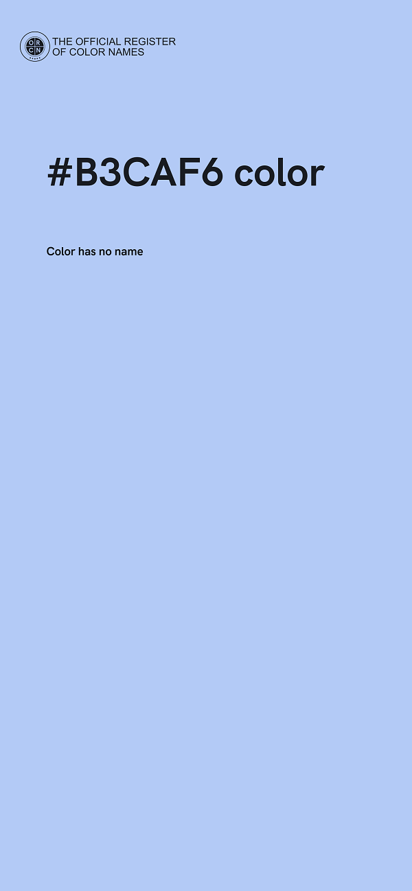#B3CAF6 color image