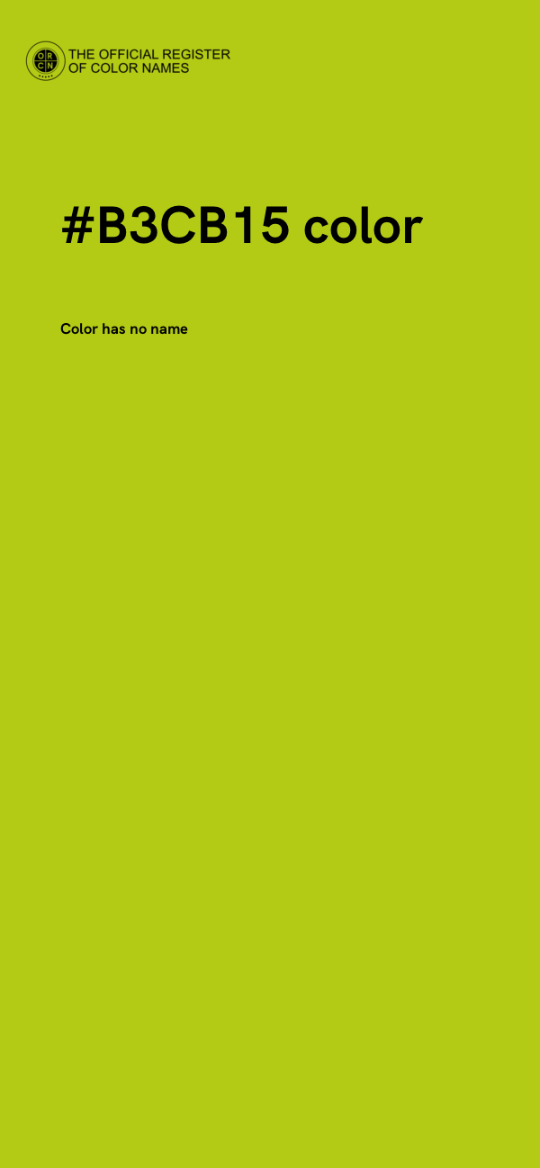 #B3CB15 color image