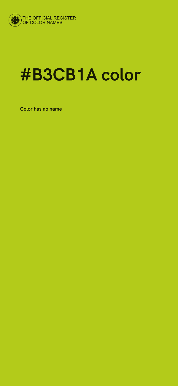 #B3CB1A color image