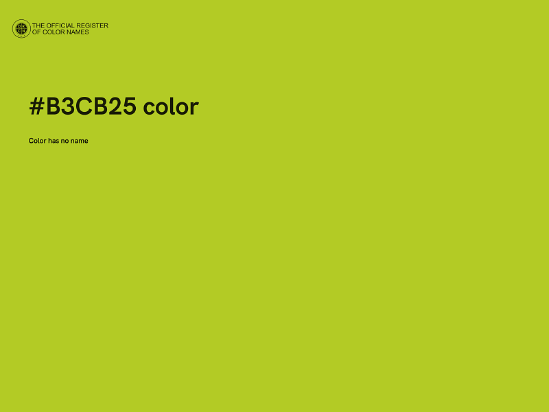 #B3CB25 color image