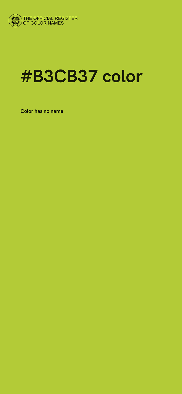 #B3CB37 color image