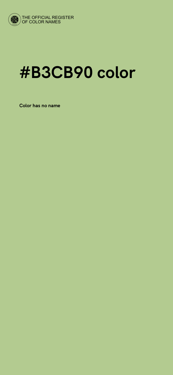 #B3CB90 color image