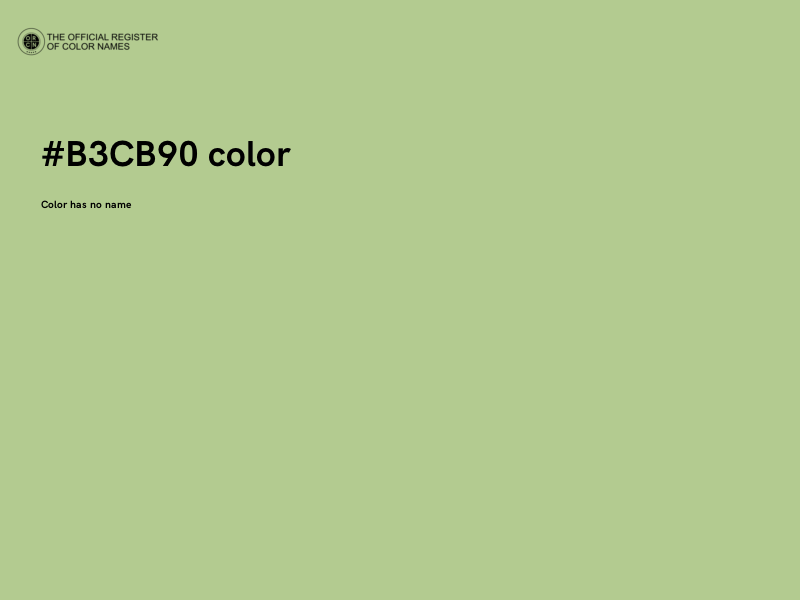 #B3CB90 color image