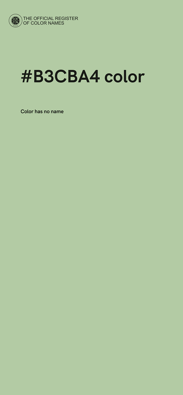 #B3CBA4 color image