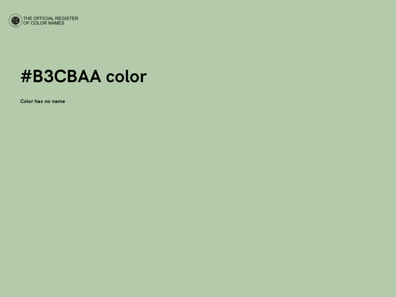 #B3CBAA color image