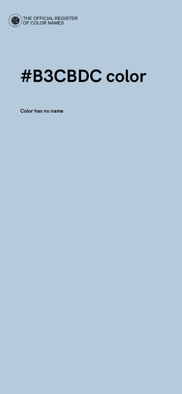 #B3CBDC color image