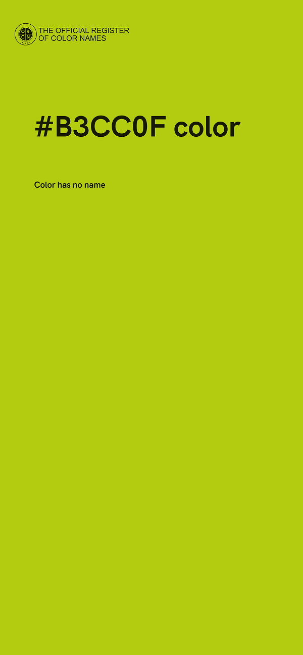 #B3CC0F color image