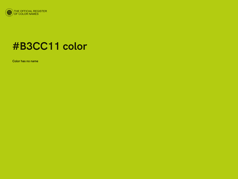 #B3CC11 color image