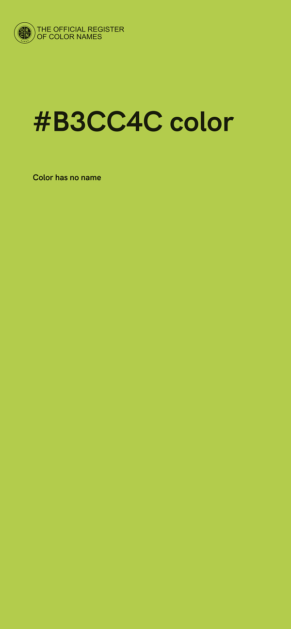 #B3CC4C color image