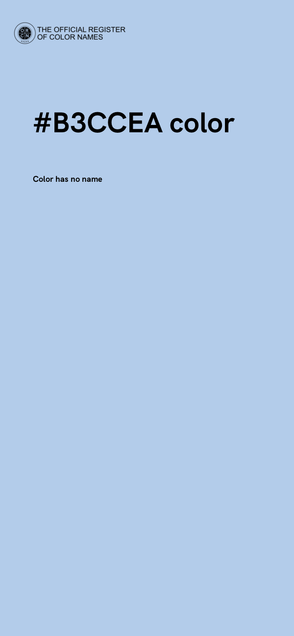 #B3CCEA color image