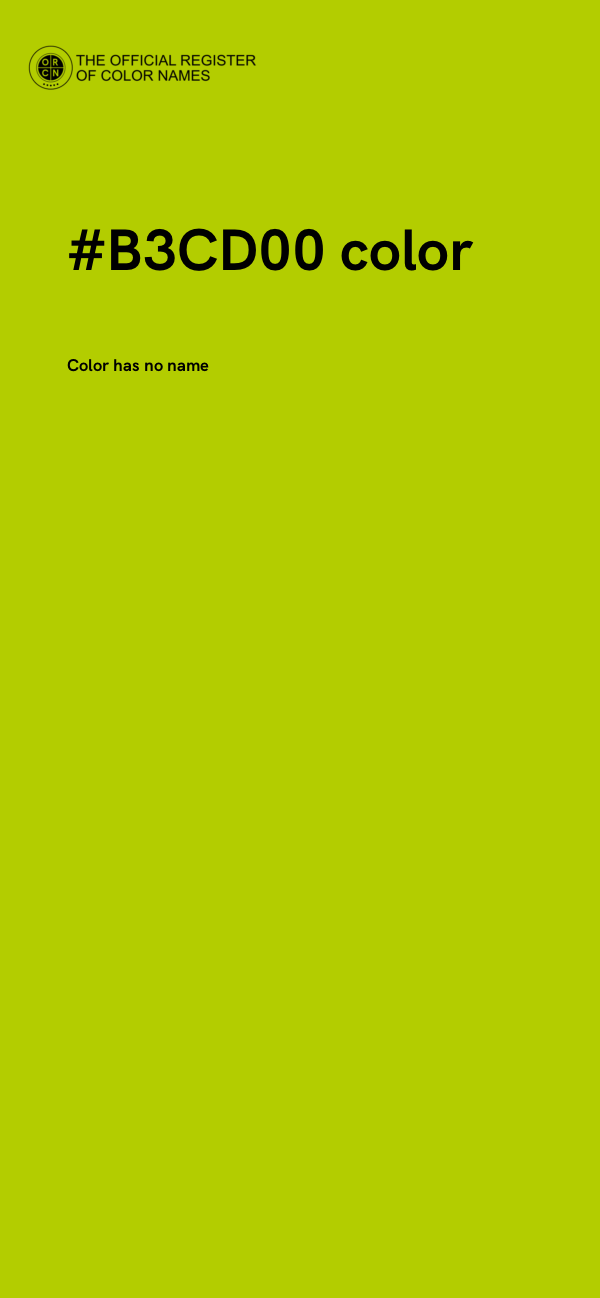 #B3CD00 color image