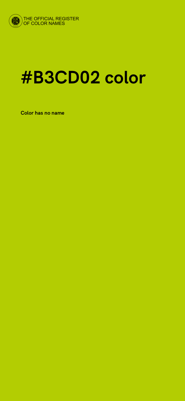 #B3CD02 color image