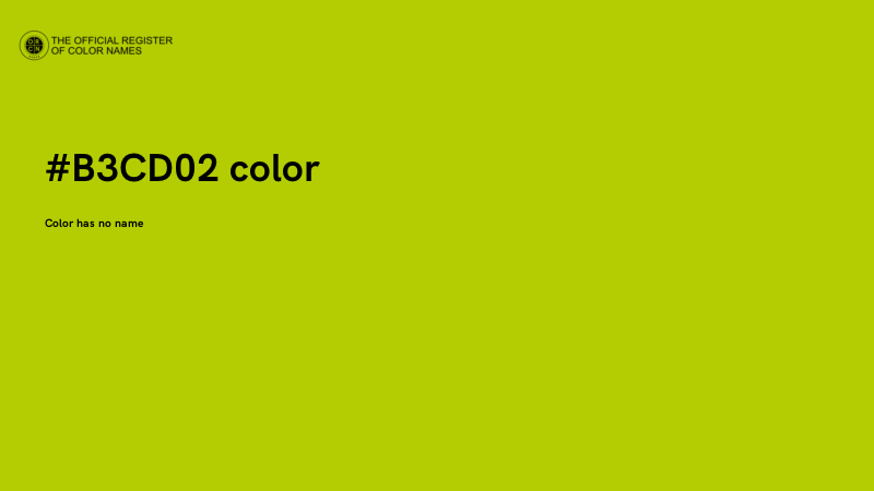 #B3CD02 color image