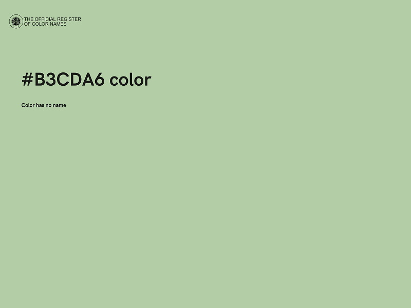 #B3CDA6 color image