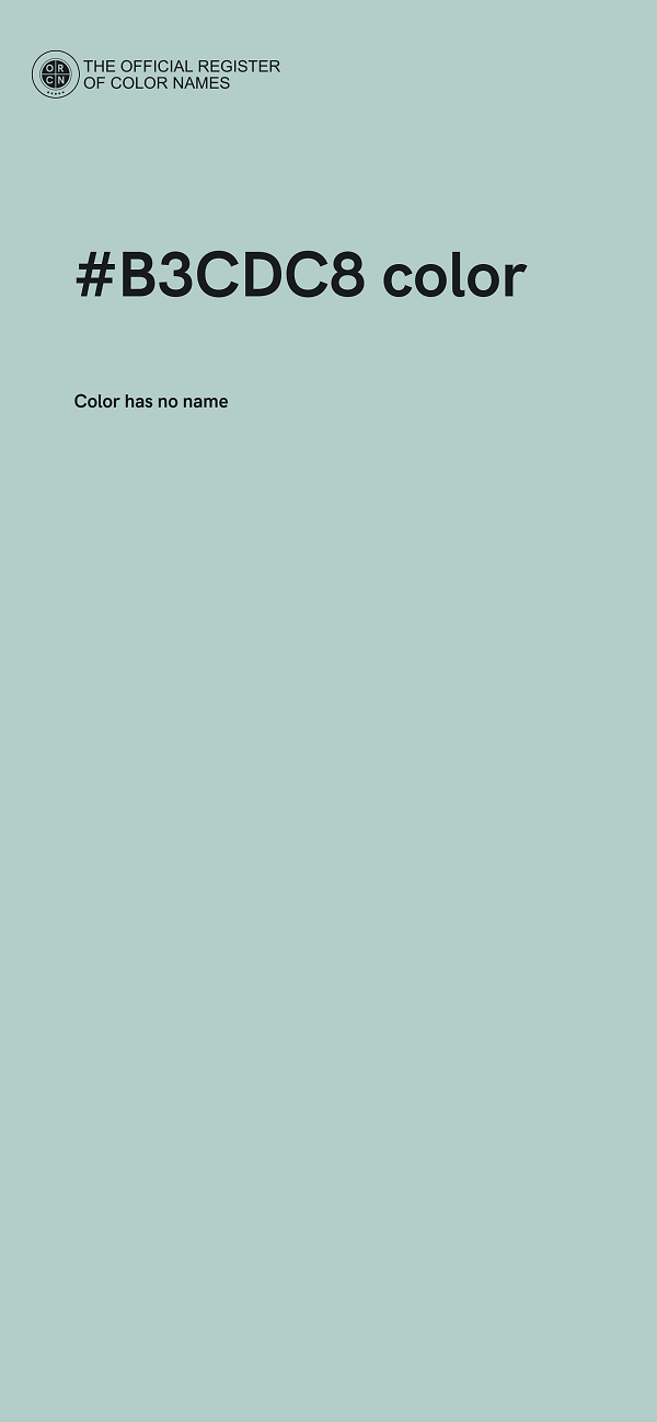 #B3CDC8 color image