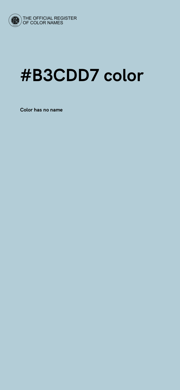 #B3CDD7 color image