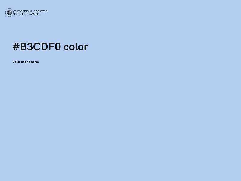 #B3CDF0 color image