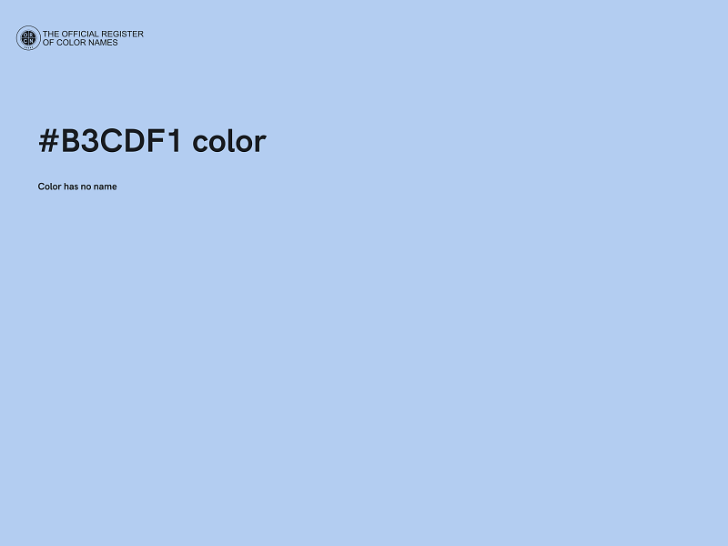 #B3CDF1 color image