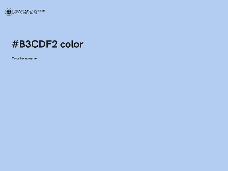 #B3CDF2 color image
