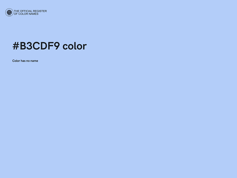 #B3CDF9 color image