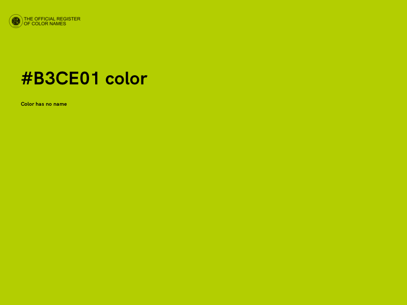 #B3CE01 color image