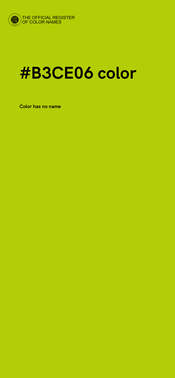 #B3CE06 color image