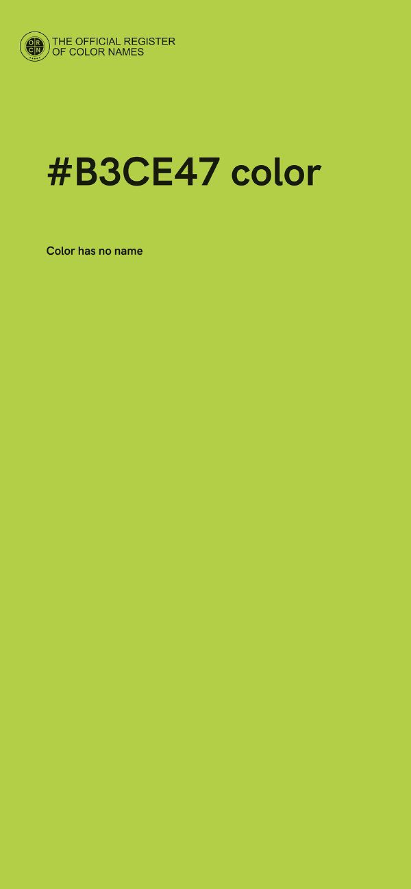 #B3CE47 color image