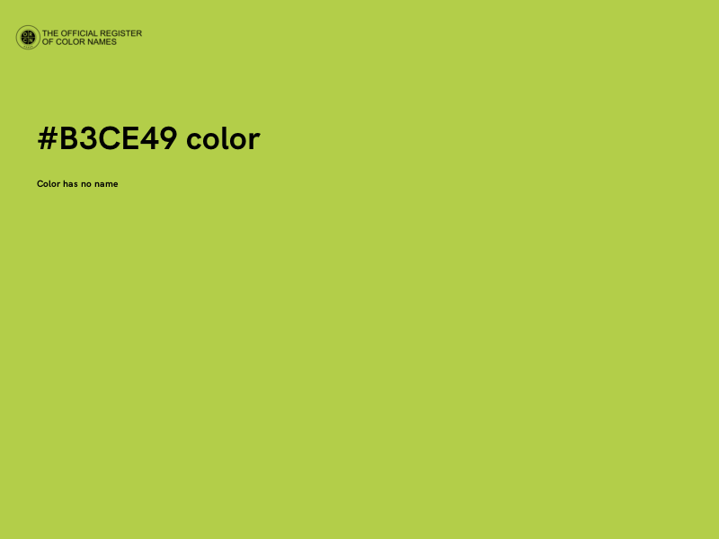 #B3CE49 color image